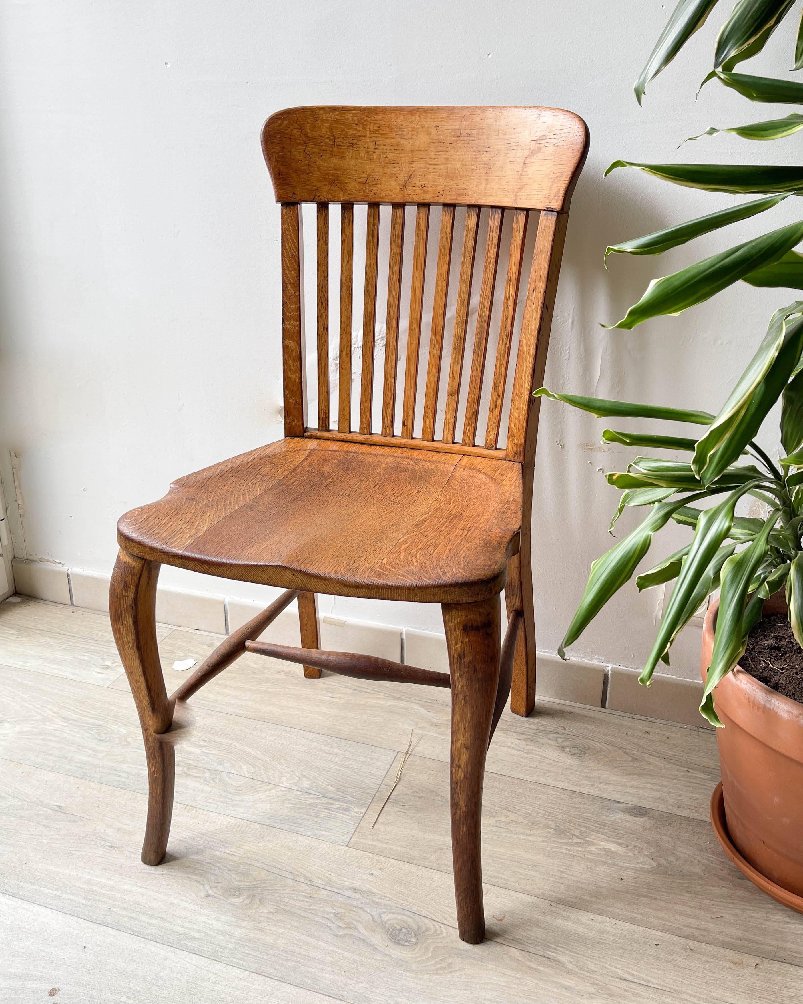 Office chair in solid oak baumann b8 19220/30