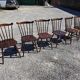6 western beech chairs from the 1960s
