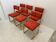 6 gold metal chairs from the 70s