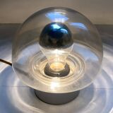 Glass 'mushroom' wall light