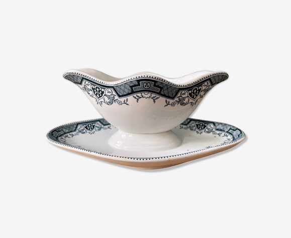 Saucière ancienne XIXème Saint Amand & Hamage, modèle Maroc