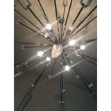 Lustre Spoutnik en verre de Murano italien