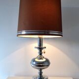 Large Mid-Century Italian Chrome Table Lamp, 1960s