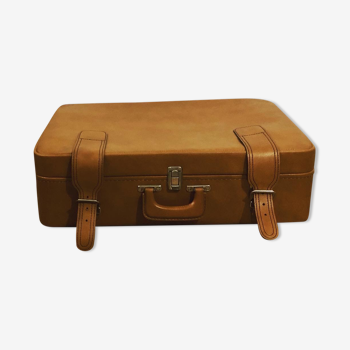 Leather suitcase