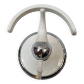 White metal and stainless steel coat hook, 1970/80