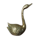 Golden brass swan 70s