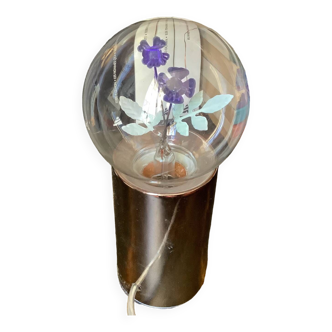 Veilleuse ampoule filament fleurs