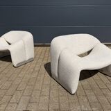 Artifort F598 Groovy armchairs in perfect condition!! Pierre Paulin