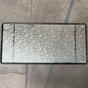 1960s Danish style glass side table String, mid-century.