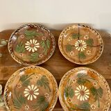 Set of 4 terracotta plates