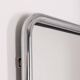 Vintage 60's wall mirror in chrome metal italian design