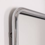 Vintage 60's wall mirror in chrome metal italian design