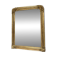 Louis-Philippe mirror gilded with gold leaf, mercury glass, 97.5cm