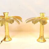 Carlo Giorgi. 2 sculptural lamps/table lamps by Carlo Giorgi for Bottega Gadda, model: Ippocastano, Italy, 1970s.