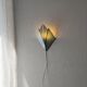 Vintage stained glass wall lamp 1970s