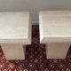 Duo of vintage travertine coffee tables and side tables
