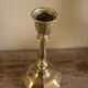 Candle holder Small brass torch octagonal base