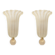 Pair of Murano Glass Wall Sconces with Gold Dust Inclusions