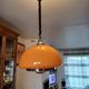 Suspension vintage opaline orange " viro "