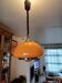 Suspension vintage opaline orange " viro "