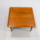 60s scandinavian design square coffee table with magazine shelf