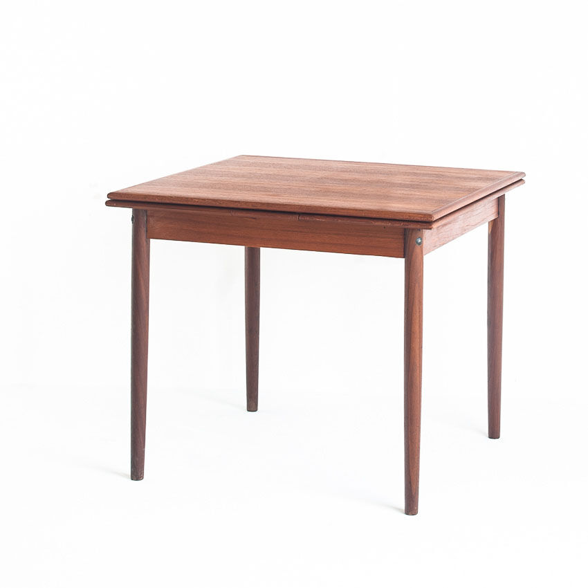 Teak dining table with Scandinavian-style extensions - France, 1960