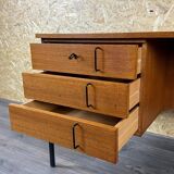 60s 70s teak desk by Günter Renkel for Rego Mobile Germany
