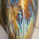 Vase en céramique émaillée, pièce unique, signé D. Prioton, col coquillage
