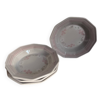 4 assiettes creuses 