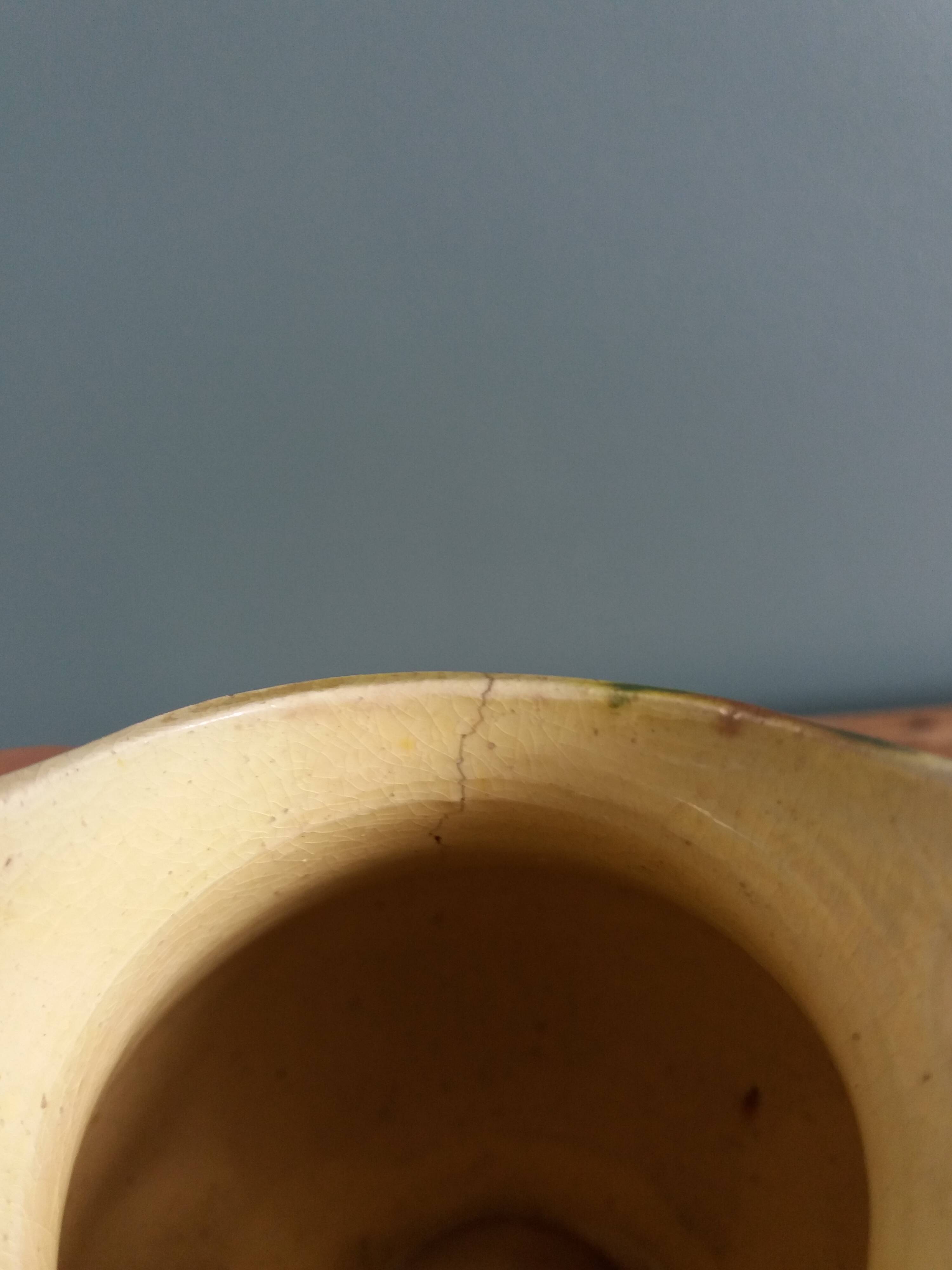 Handcrafted ceramic milk jug