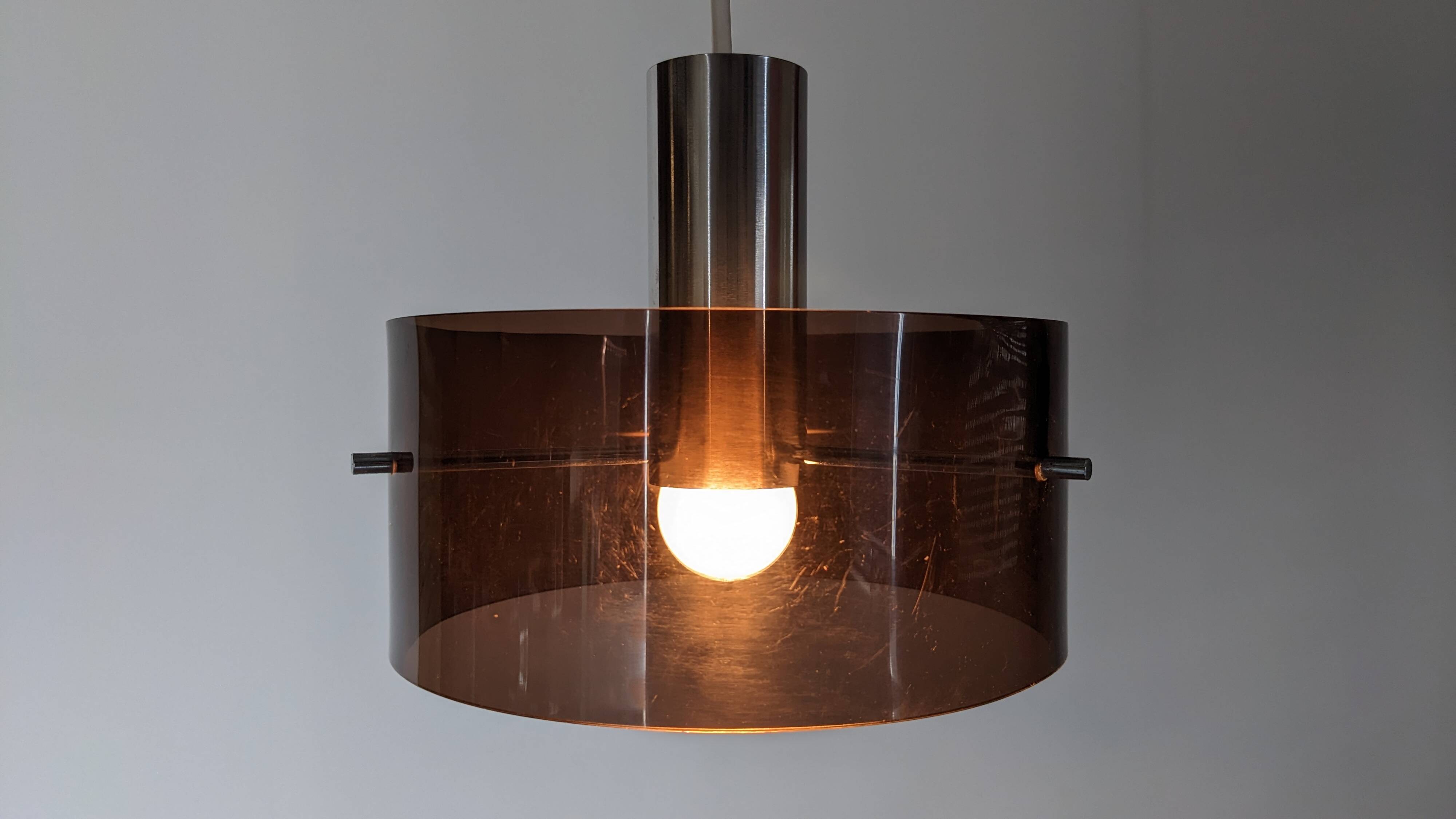 Suspension Space age in plexiglass by Philippe Rogier for Oxar, France 1970
