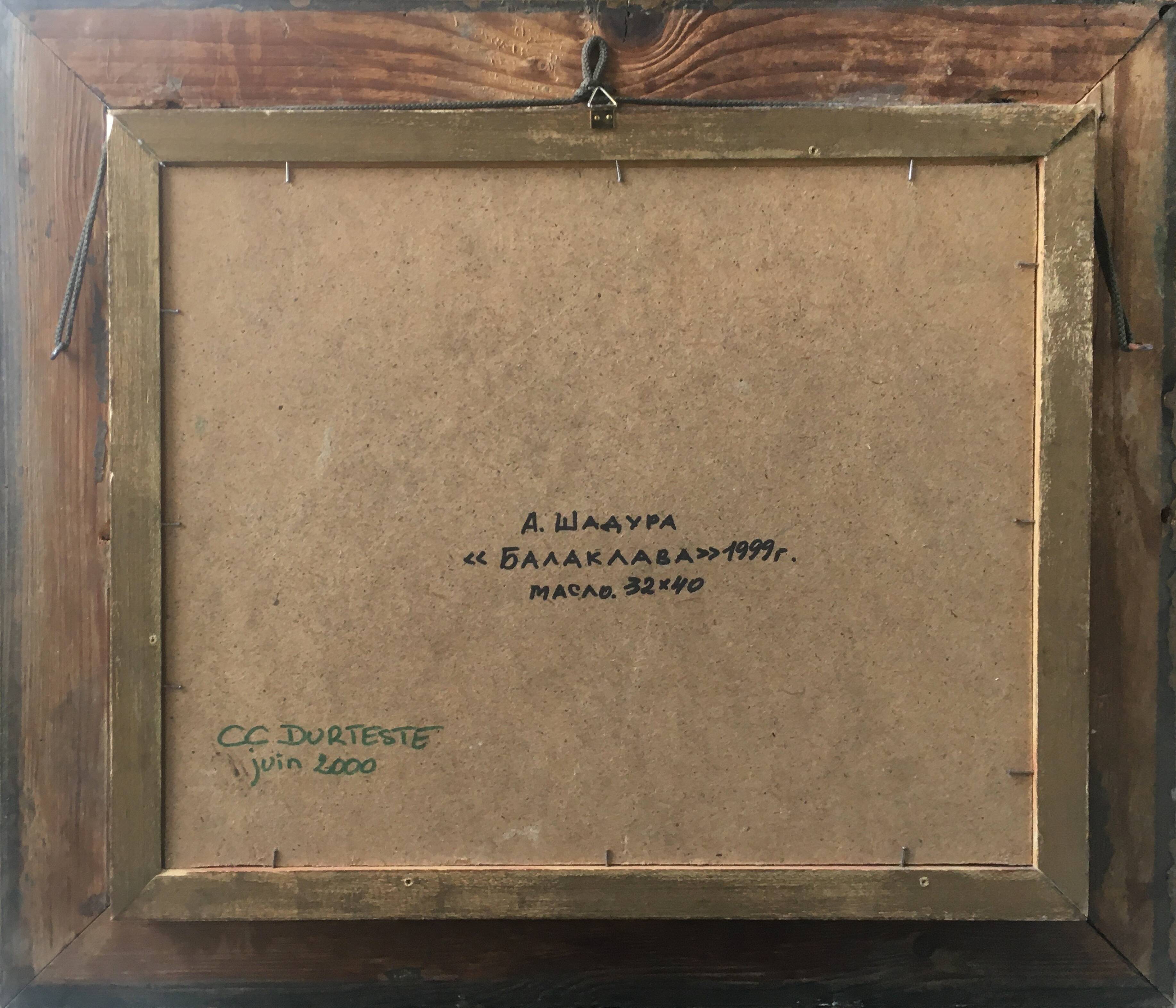 Painting - A. Chadoura Marine Balaklava Crimea Ukraine The Cembalo Fortress