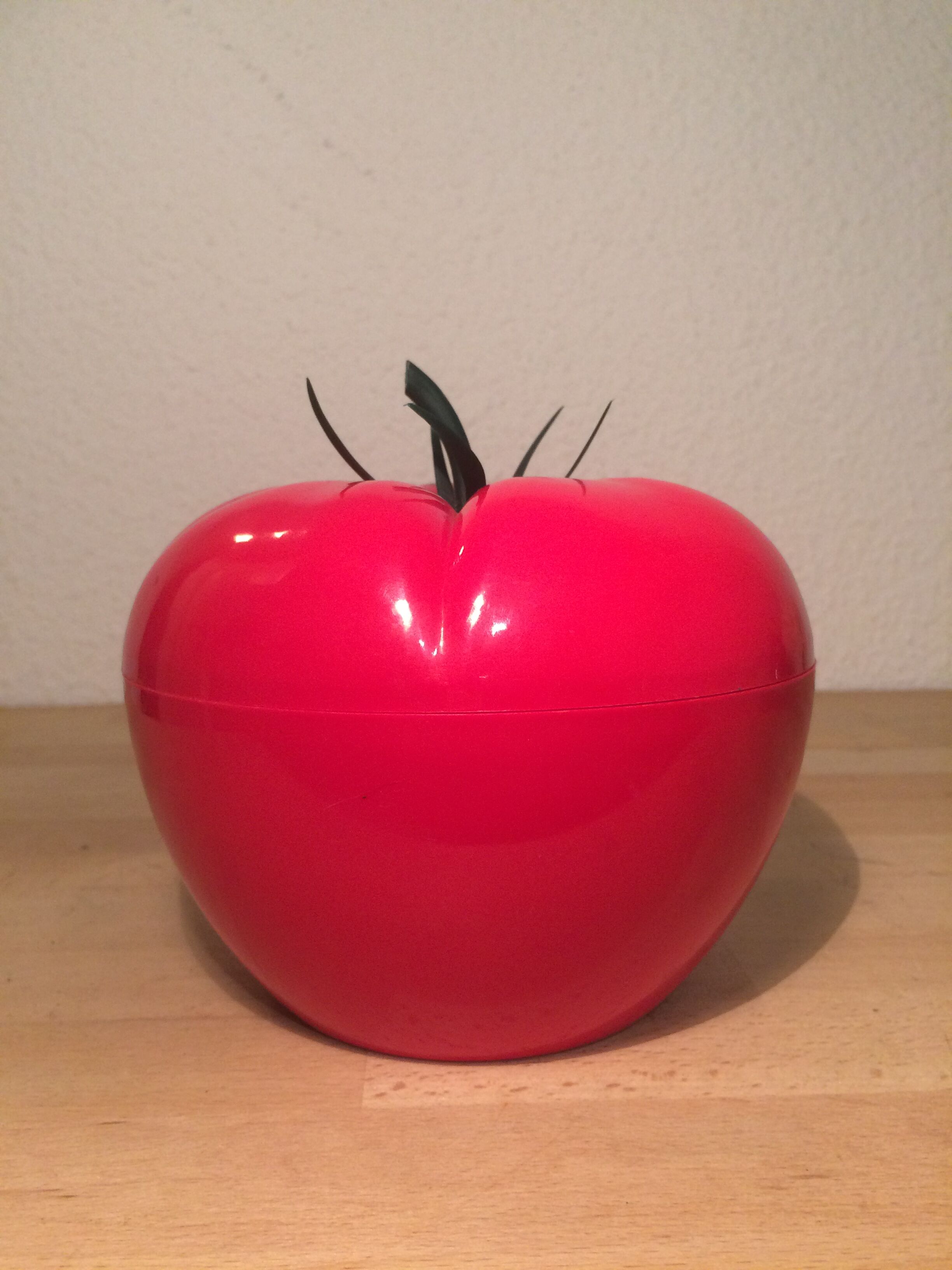 Vintage red tomato ice bucket