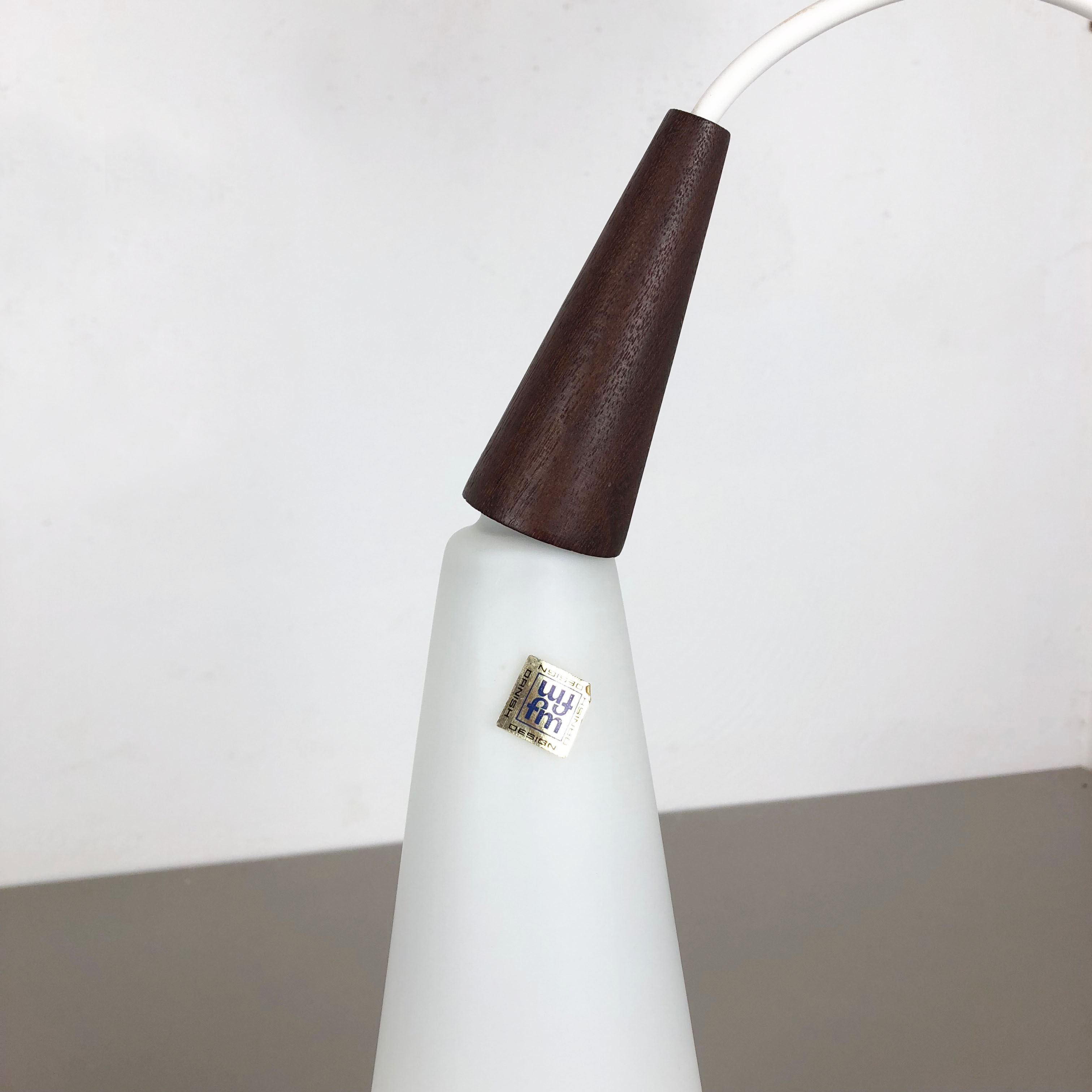 Set of 2 "trompet" hanging lamps by Jo Hammerborg for Fog & Mørup, Denmark, 1963