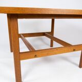 Coffee table in soap treated oak designed by Hans J. Wegner from the 1960s.