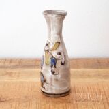 Ceramic Hand Painted Botanical Vase By Elio Schiavon, Collectable Pottery