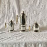 Kontessa VEV Vigano 4-cup Italian coffee maker with sugar bowl and milk jug - 18/10 stainless steel