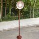 Vintage Italian floor lamp with burgundy marble effect and round dome