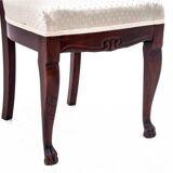 Table patte de lion avec chaises de la fin du XIXe siècle, Europe du Nord.