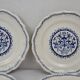 4 Gien earthenware dessert plates, Rouen model