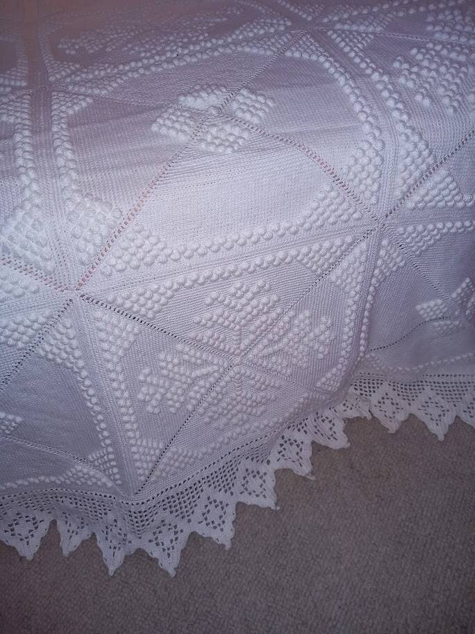 Couvre-lit au crochet