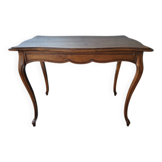 bureau dit bureau de dame / table d'appoint style Louis XV bois massif