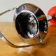 Vintage tulip ashtray on foot in red and chrome steel - Space Age Design