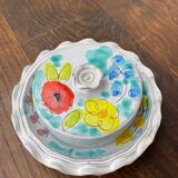 Vallauris ceramic corolla butter dish