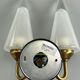 60s 70s Lamp Light Wall Lamp Wall Sconce Honsel Glass Space Age Design