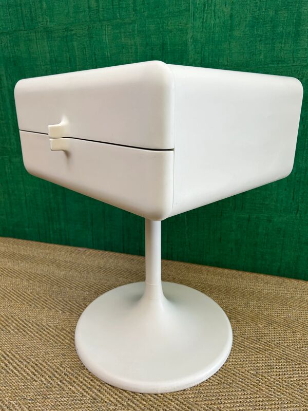 Table d'appoint Space Age à pied tulipe rotatif par Lusch, Allemagne, années 1970