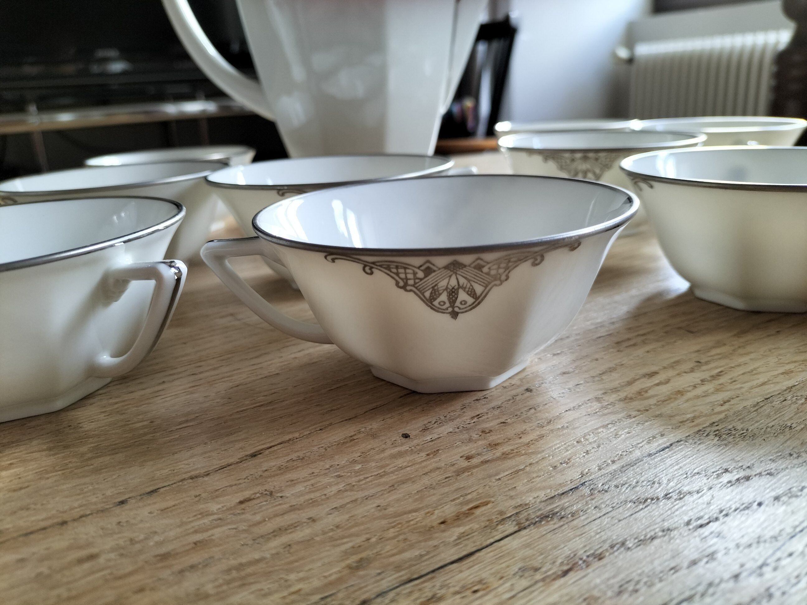 Art deco coffee service Limoges stamped underneath