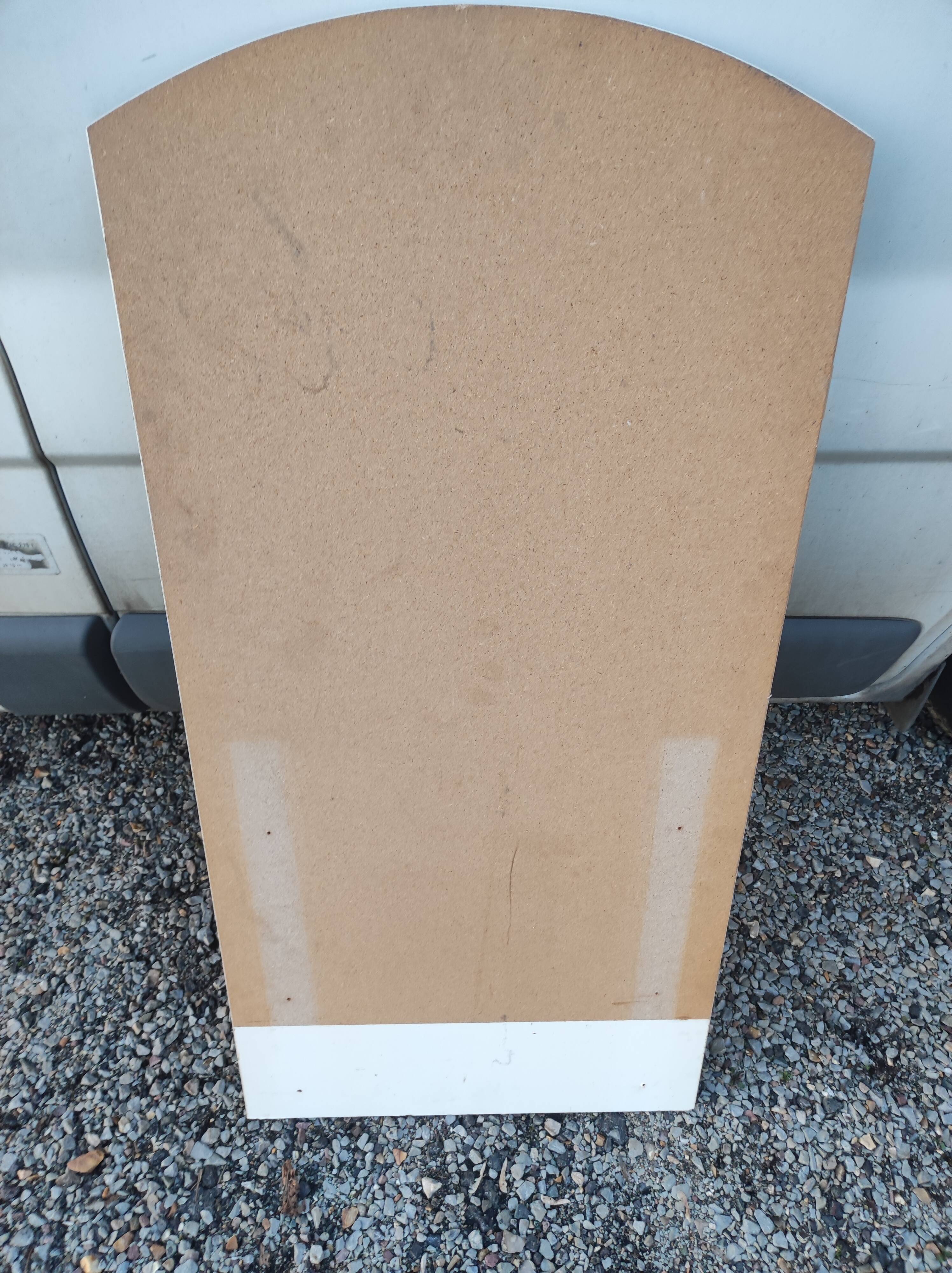 Round folding triptych wall mirror, diameter: 98 cm