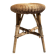 Tabouret en rotin et bois,   années 60