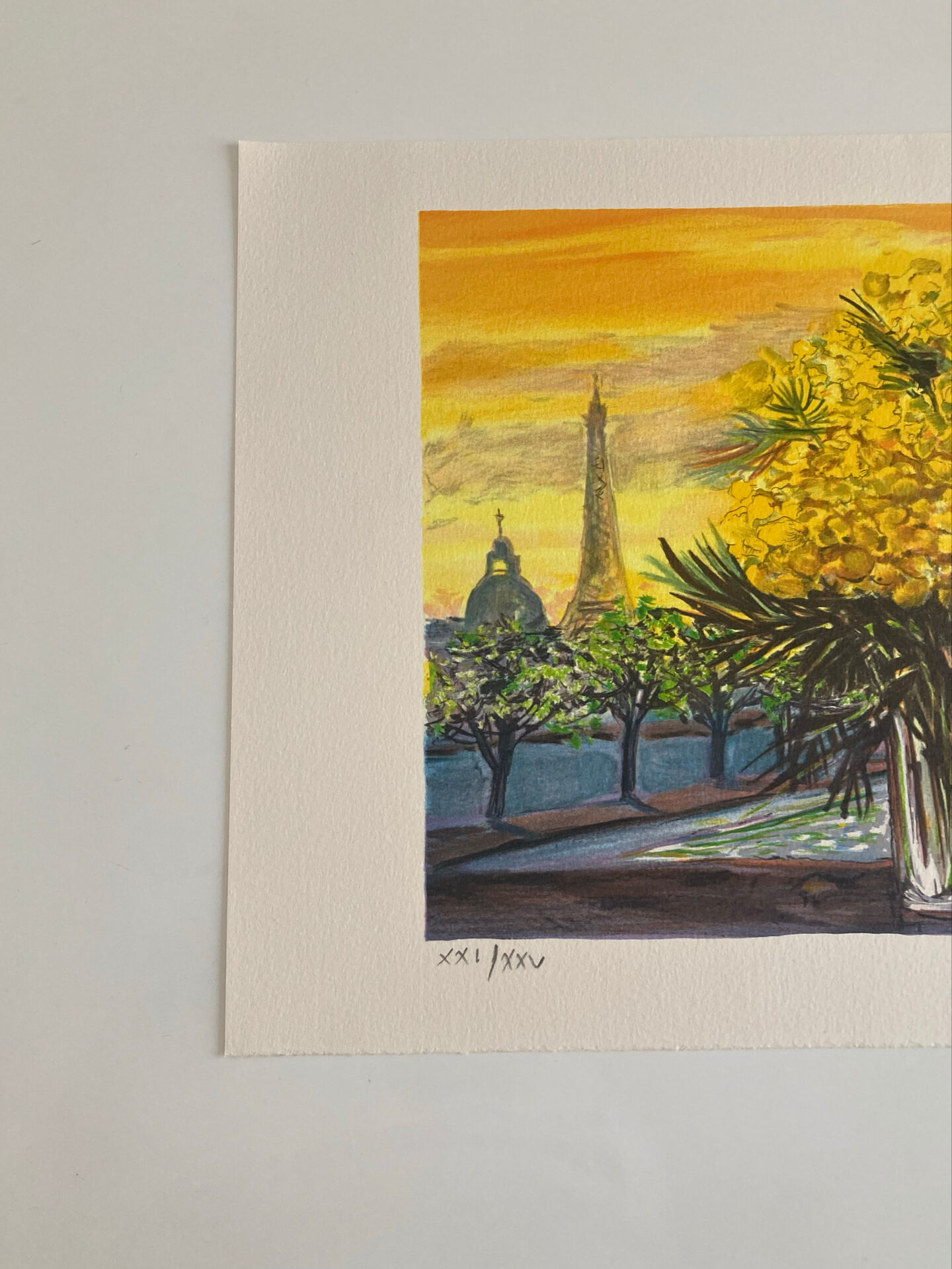 Lithographie originale numérotée et signée au crayon Michel Henry